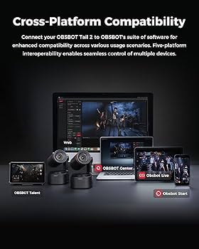 Amazon.com: OBSBOT Tail 2 PTZR 4K 60FPS Live Camera, AI
